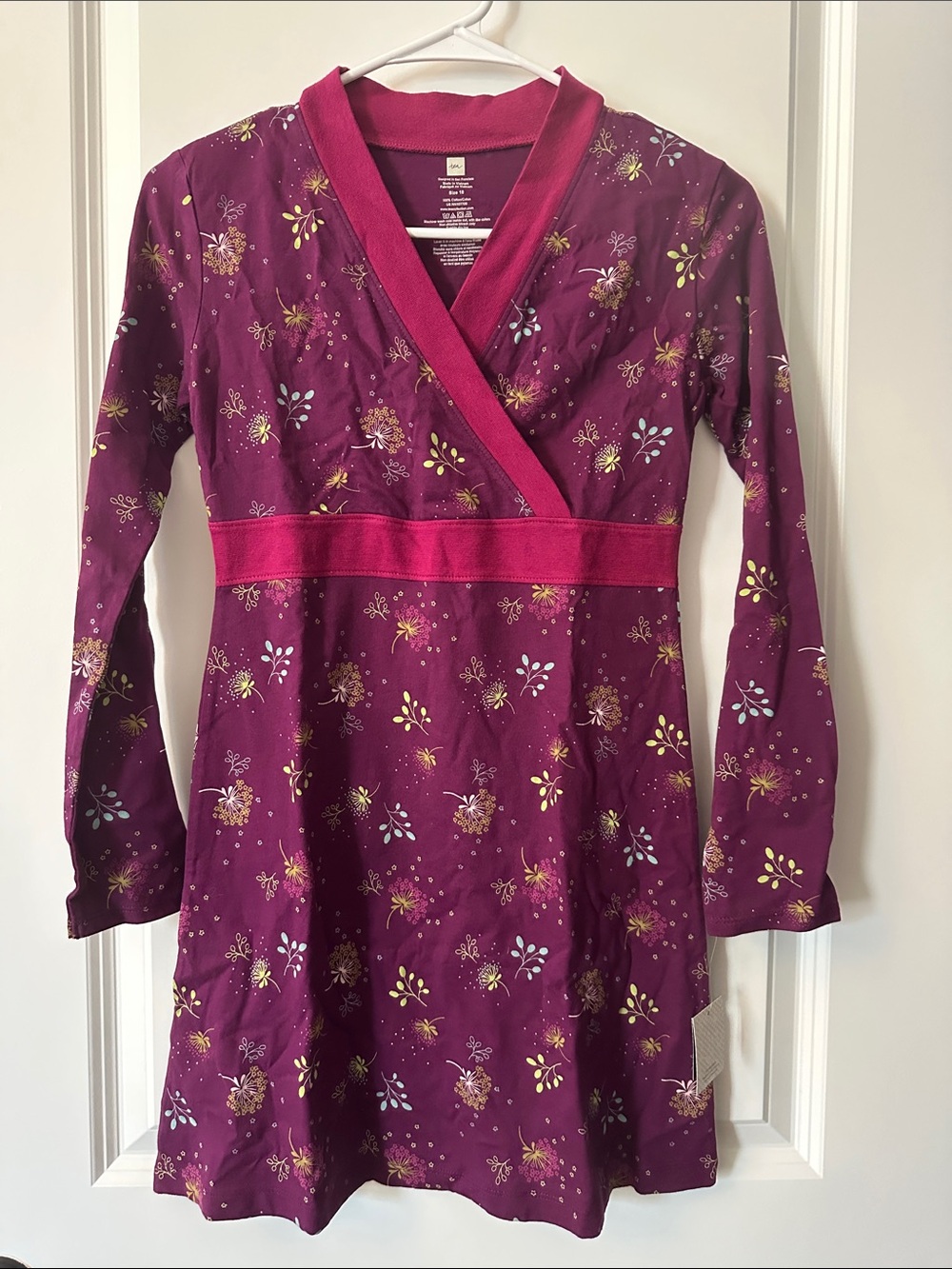 New Tea Collection Wrap Dress, Size 10.